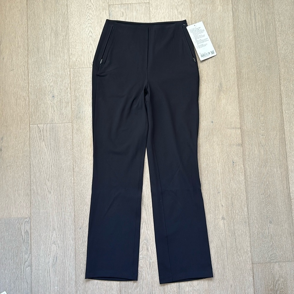 NWT smooth fit pull on high rise cropped pant black size 2 lululemon